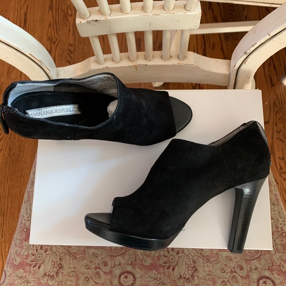 Banana Republic black Milan heels size 8.5 858176- - Picture 5 of 8